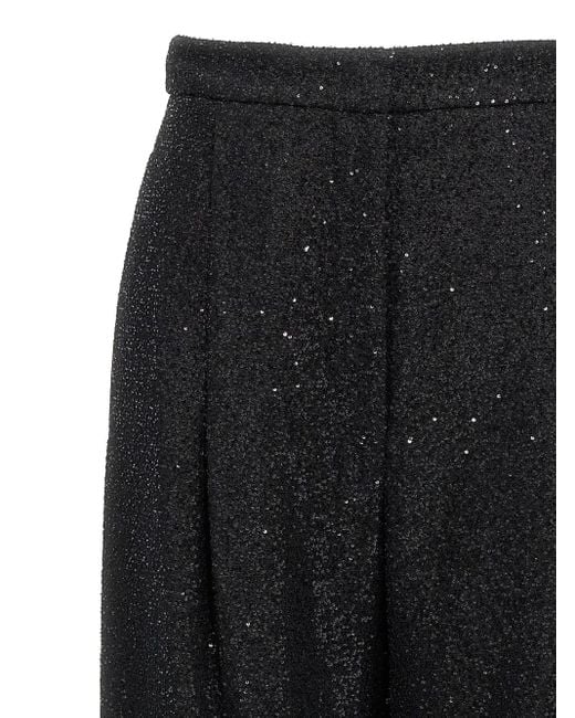 Max Mara スパンコール パンツ Black