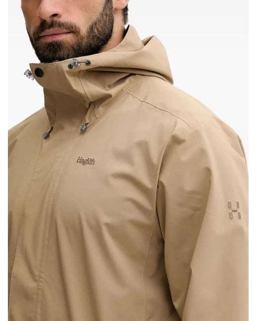 Haglöfs Natural Hooded Logo-Detail Jacket for men