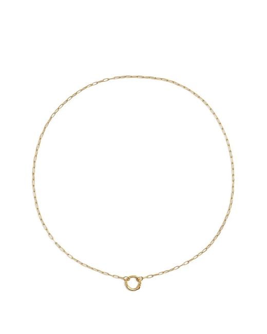 Monica Vinader White Oval-Link Chain Necklace