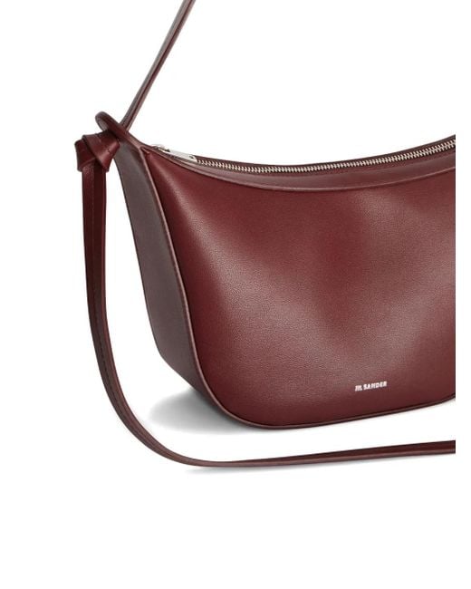 Jil Sander Purple Small Knot Shoulder Bag