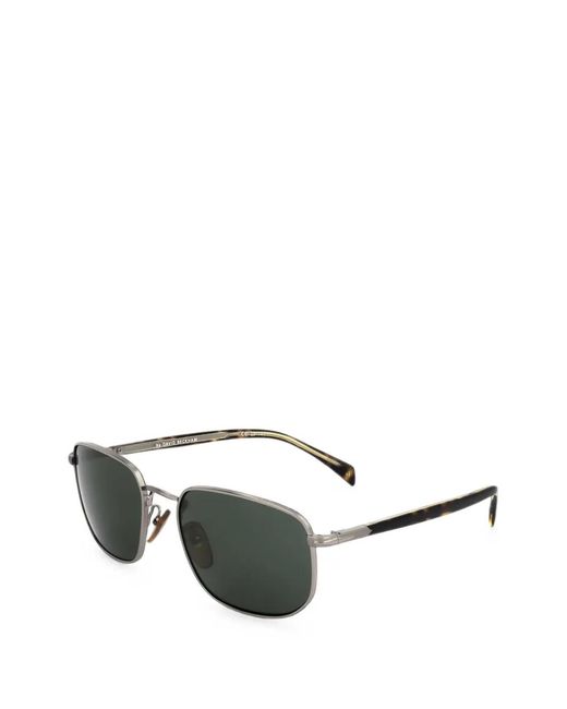 David Beckham Green Square-Frame Sunglasses for men