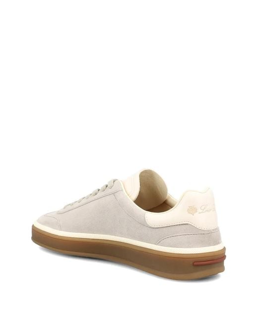 Loro Piana White Tennis Walk Sneakers