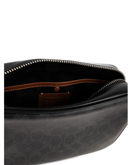 Borsa Tote Charter di COACH in Black da Uomo
