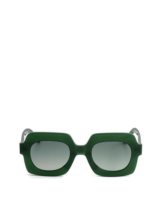 Kaleos Eyehunters Green Beaumier Oversized Sunglasses