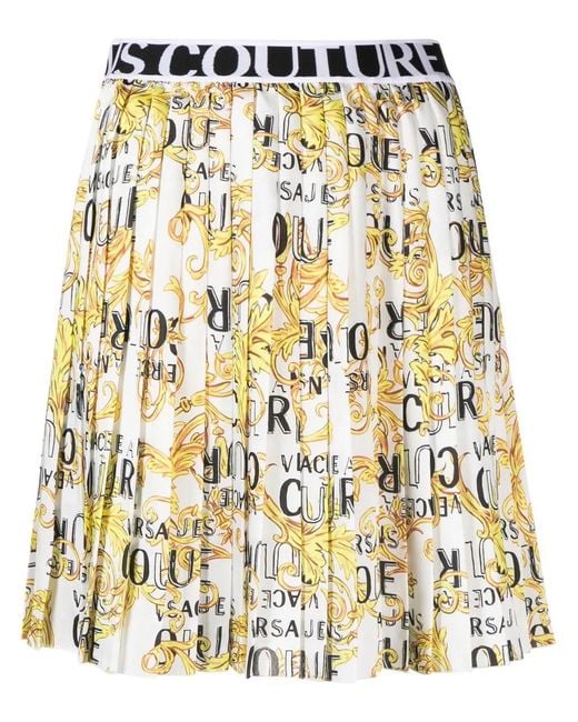 Versace Jeans Couture Metallic Couture Skirts