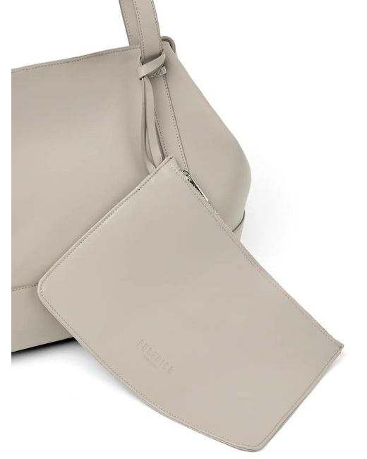 Peserico Natural Small Itinera Monili-Embellished Leather Shoulder Bag