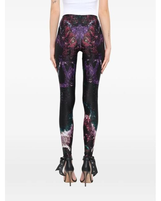 McQueen Blue Printed Leggings