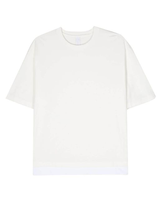 Neil Barrett White Layered Cotton T-shirt for men