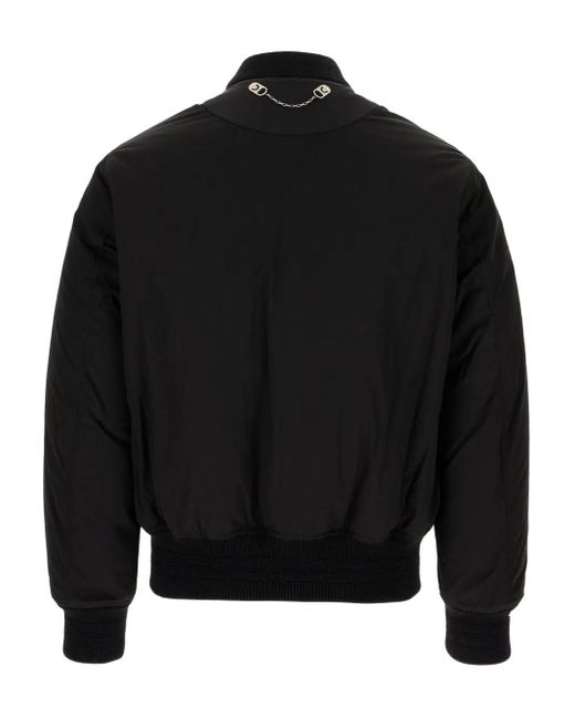 Off-White c/o Virgil Abloh Black Zip Bomber Jacket for men