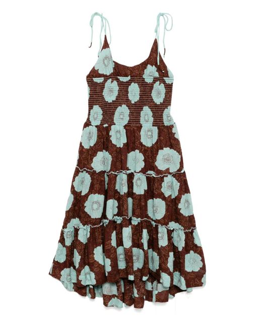 Free People White Adriel Midikleid