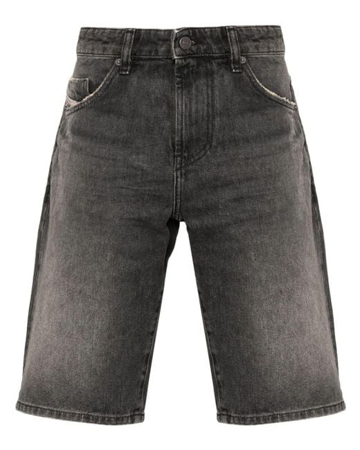 Pantalones vaqueros cortos slim DIESEL de hombre de color Gray