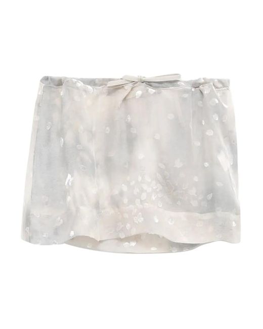 Paloma Wool シルクブレンド ミニスカート ホワイト | Lyst