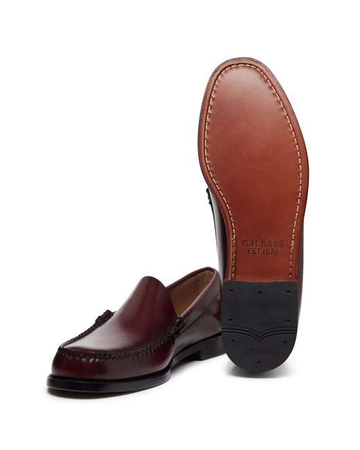 G.H.BASS Red Weejuns Venetian Loafers for men