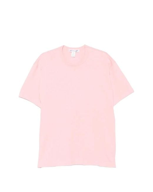 Comme des Garçons Pink T-Shirt À Logo Imprimé for men