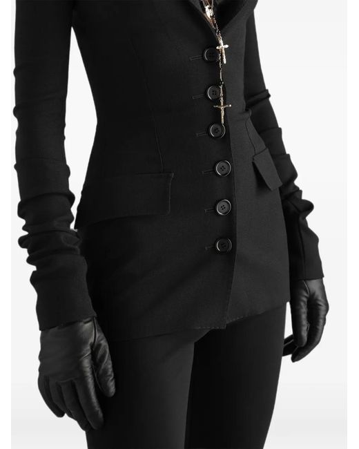 Dolce & Gabbana Black Single-Breasted Jacket