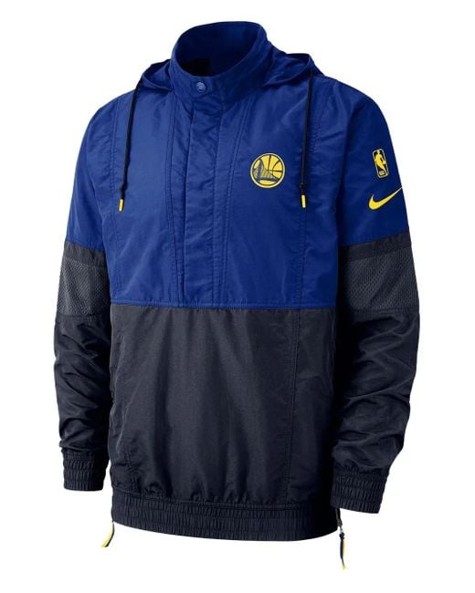 Nike Blue Nba Golden State Warriors Hoodie for men