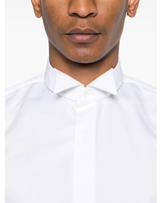 メンズ Alessandro Gherardi コットン シャツ White