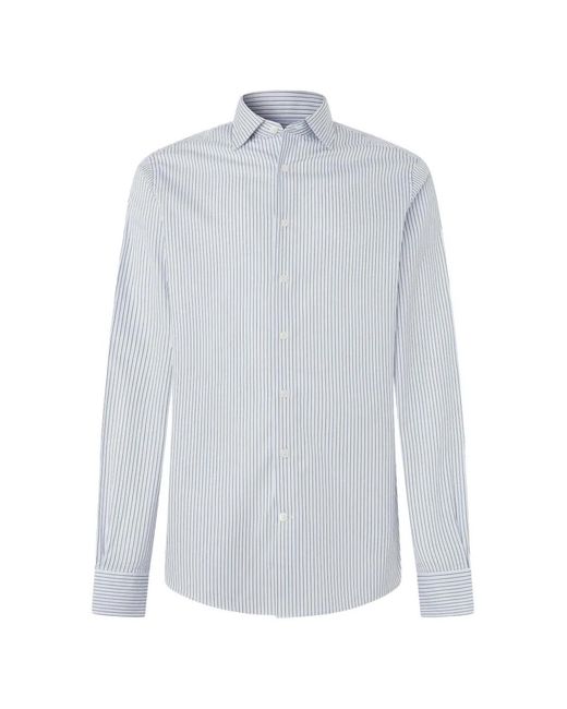 Hackett Interline Pimlico Overhemd Met Streepprint in het White voor heren