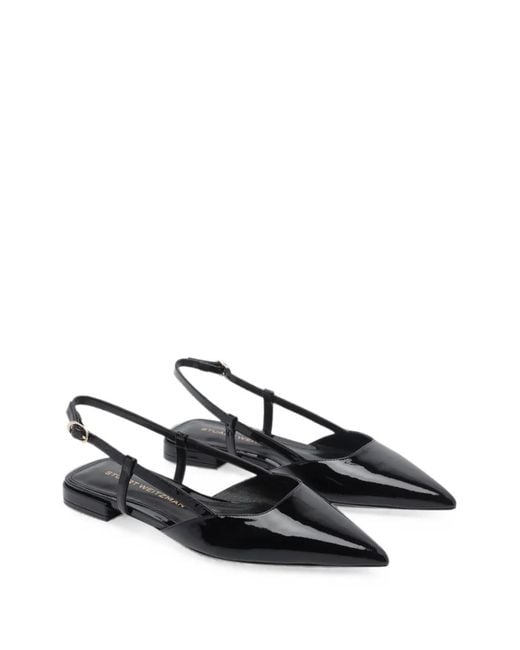 Stuart Weitzman White Vinnie Slingback Pumps