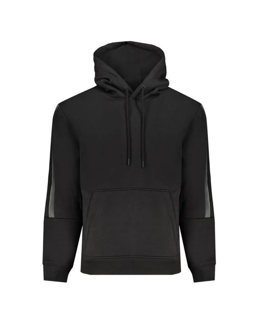 Calvin Klein Black Contrast-Panel Hoodie for men