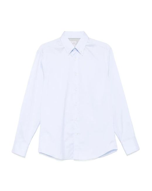 メンズ Brunello Cucinelli コットン シャツ White