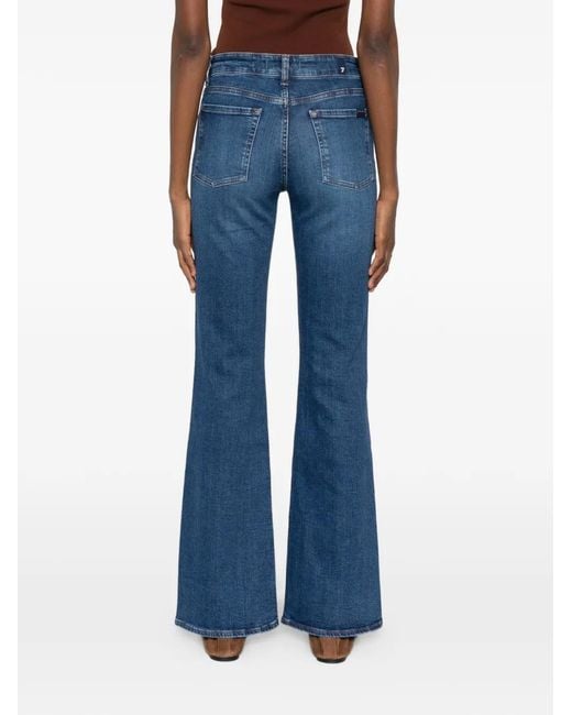 Seven7 Blue Belt-Loops Jeans