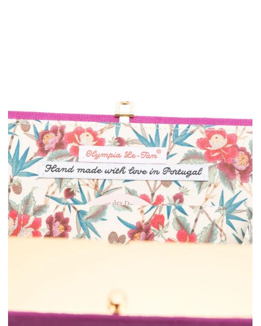 Olympia Le-Tan White Tetris Clutch Bag