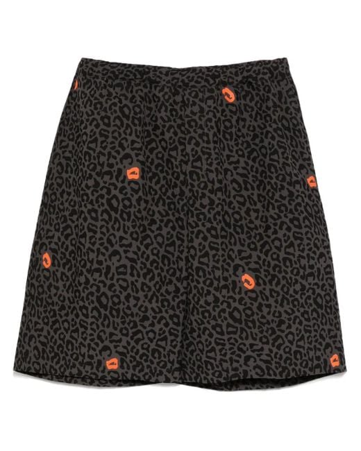 Undercover Black All-Over Printed Shorts for men