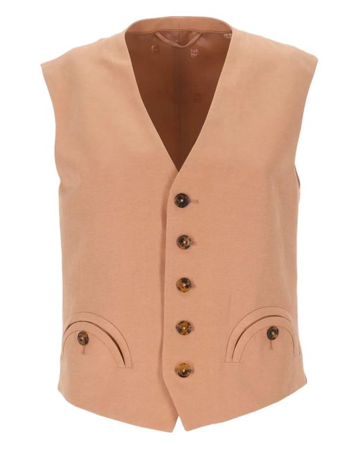 Veston En Cuir Blazé Milano en coloris Natural