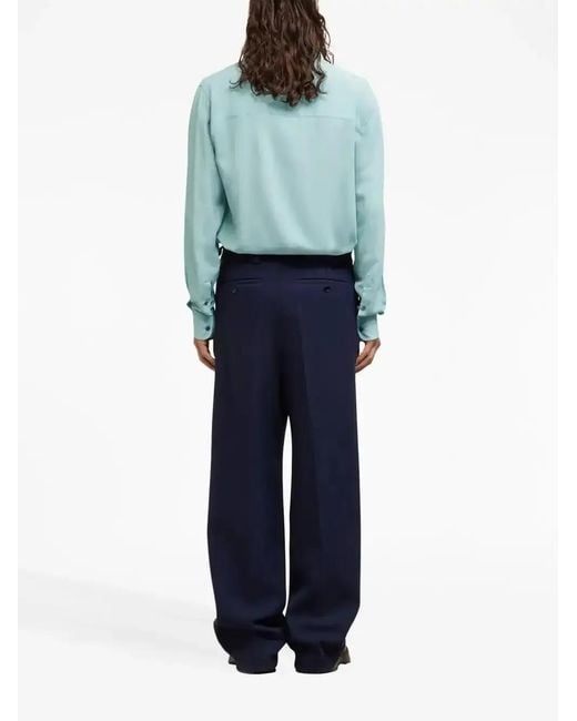 AMI Button-Up Overhemd in het Blue