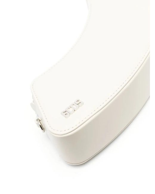 Gcds White Medium Comma Shoulder Bag