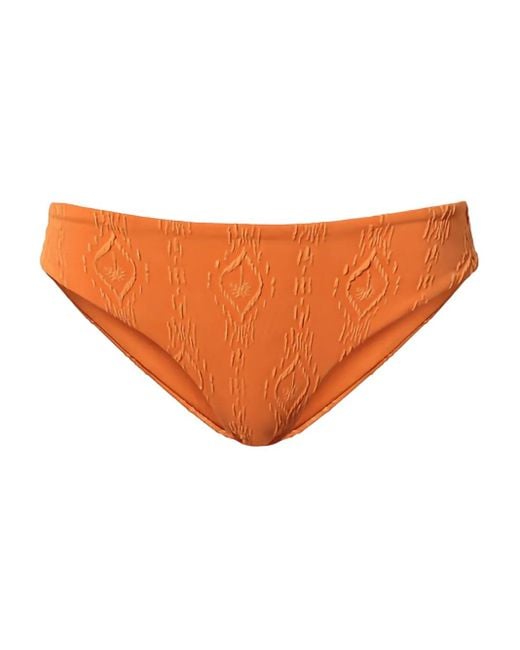 Twinset Orange Bas De Bikini À Motif Embossé