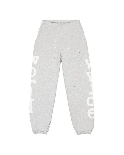 Sp5der White Graphic-Print Track Pants for men