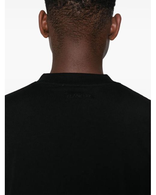 メンズ flâneur Atelier Tシャツ Black