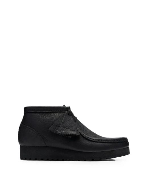 Clarks Black Wallabee Rb Ankle Boots