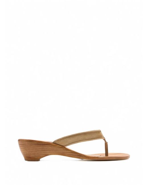 Cornetti Brown Galipoli Suede Wedge Sandals