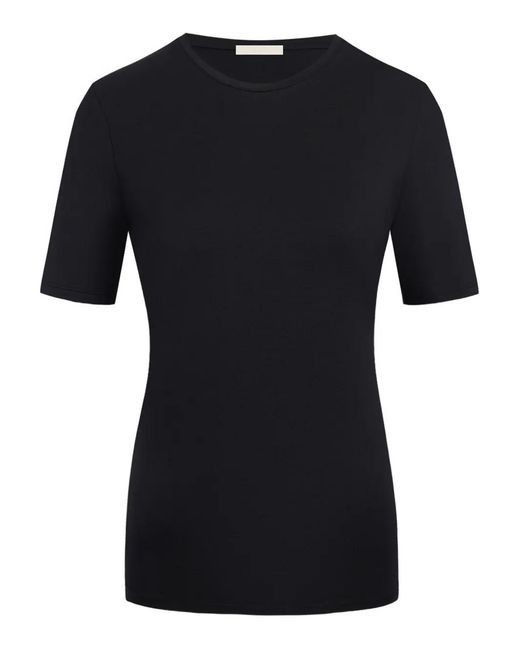 12 STOREEZ Black Crew-Neck T-Shirt