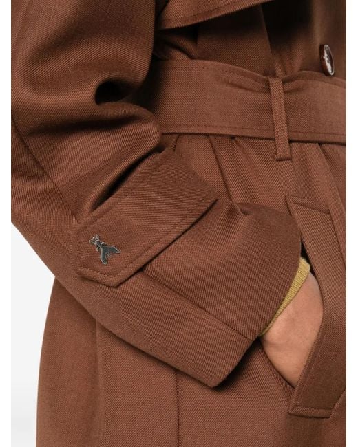 Gabardina con cinturón Patrizia Pepe de color Brown