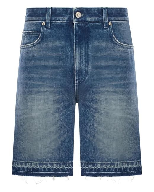 Loewe Blue Stylish Mini Shorts for men