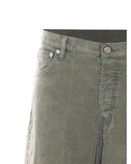 Dondup Green Dakota Loose-Fit Trousers