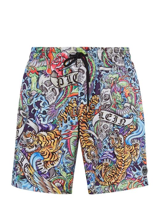 Philipp plein swim shorts sale