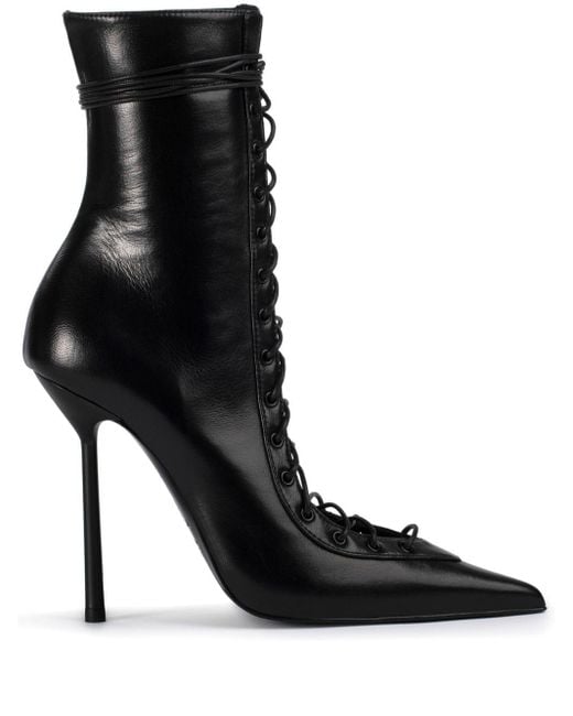 Le Silla Black Colette 120mm Ankle Boots