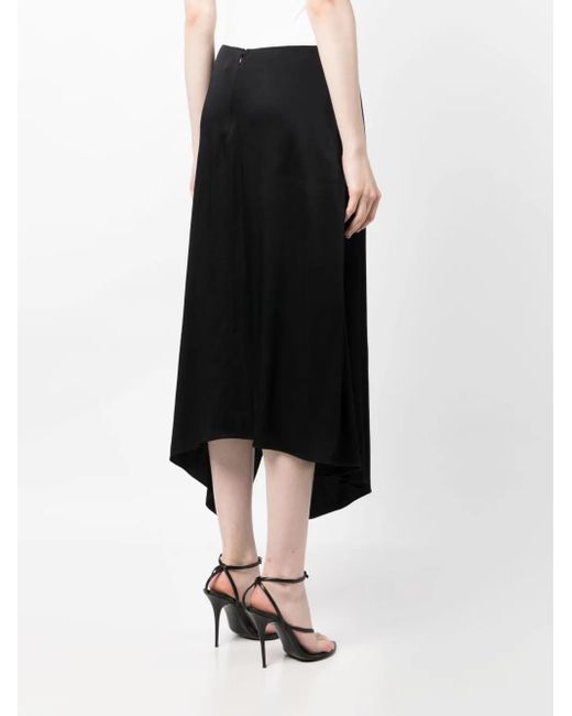 Stella McCartney Blue Asymmetric High-Waisted Midi Skirt