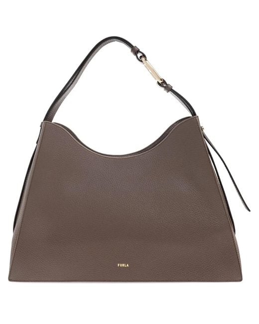Furla Brown Large Nuvola Tote Bag