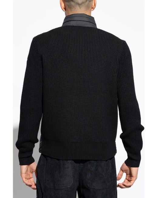 Doudoune À Fermeture Zippée Moncler pour homme en coloris Black