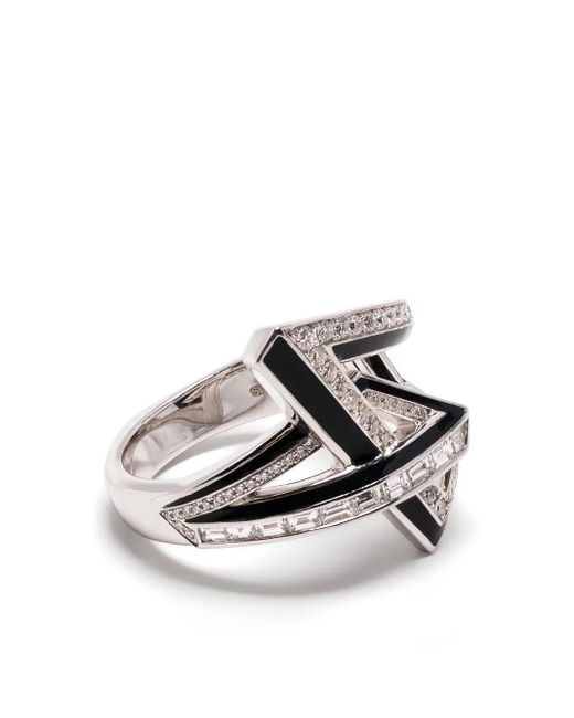 Stephen Webster White 18Kt Vertigo Obtuse Diamond Ring