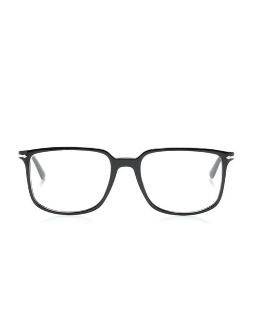 Persol Brille Mit Eckigem Gestell in Black für Herren