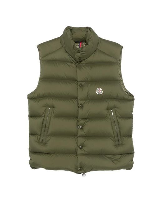 Moncler Green Polyamide Utility Vest for men