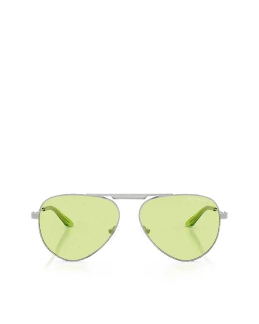 ARMANI EXCHANGE Green Pilot-Frame Sunglasses