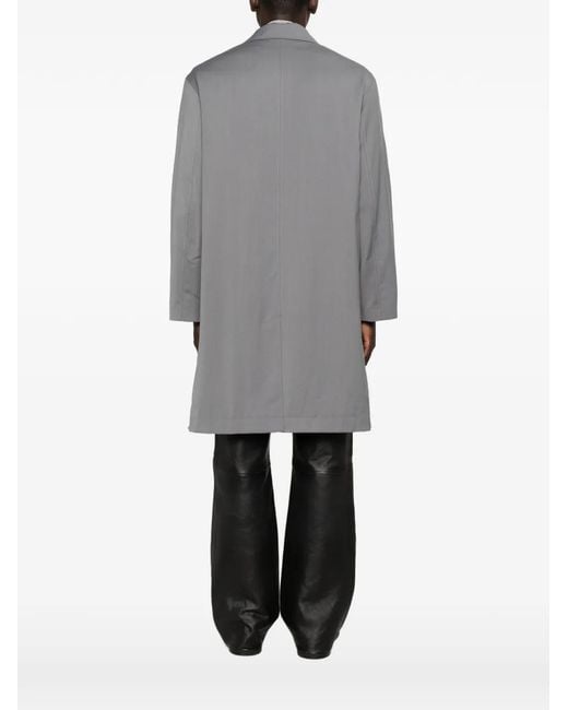 Etudes Studio Gray Suit Single-Breasted Notched-Lapels Coat for men